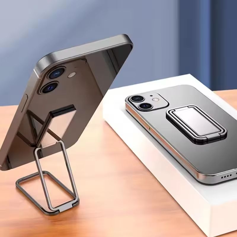 Phone Ring Holder for iPhone Pro Xiaomi Finger Kickstand 360 Degree Rotation Metal Cell Phone Ring Grip Foldable Cellphone Stand