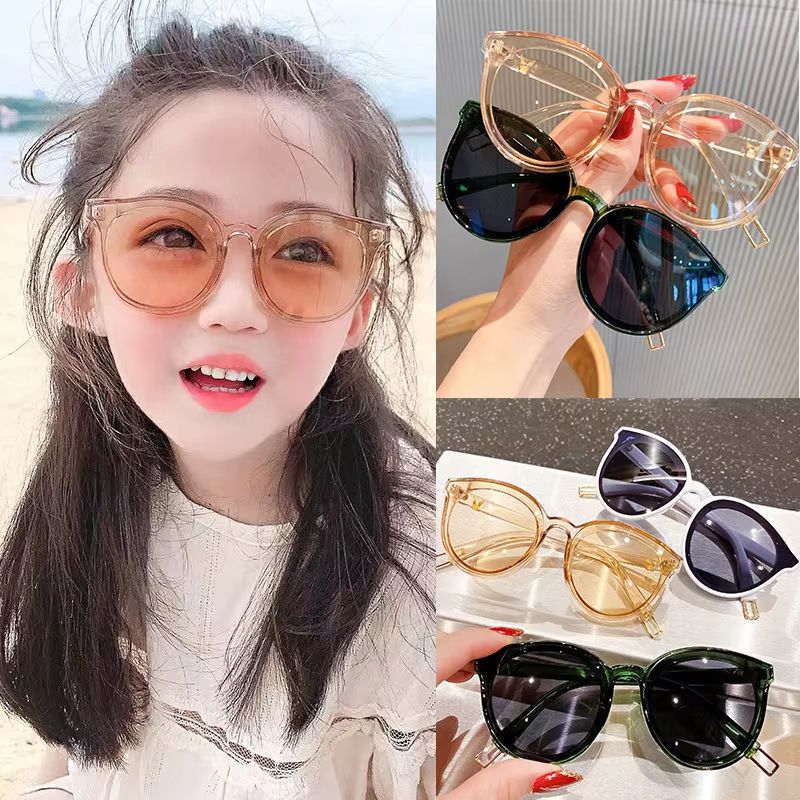 New 2024 Kids Sunglasses Vintage Square Boy Girl Fashion Baby Goggles Children Sun Glasses UV400 Eyewear