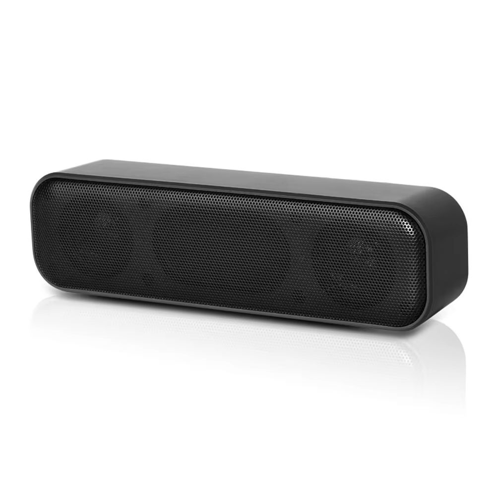 HK-5008 USB Powered Soundbar Desktop Speaker Wired Computer Sound Box for TV Desktop Laptop with 2 Subwoofers Music Player