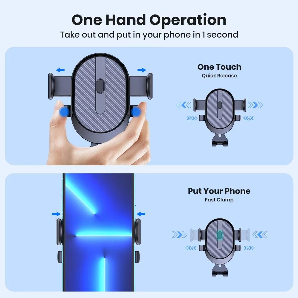 New Universal Car Bracket Gravity Auto Phone Holder Car Air Vent Clip Mount Mobile Phone Holder Cell Phone Stand For Smart Phone