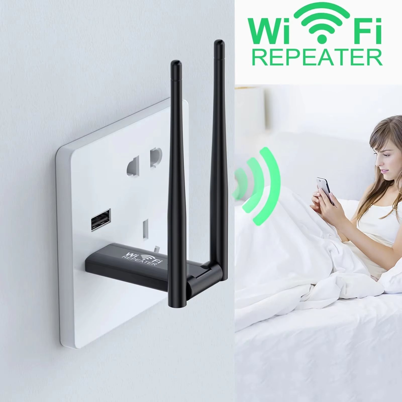 300Mbps 2.4G USB Wireless WiFi Repeater Extender Router WiFi Signal Amplifier Booster Long Range Wi-Fi Repeater Access Point