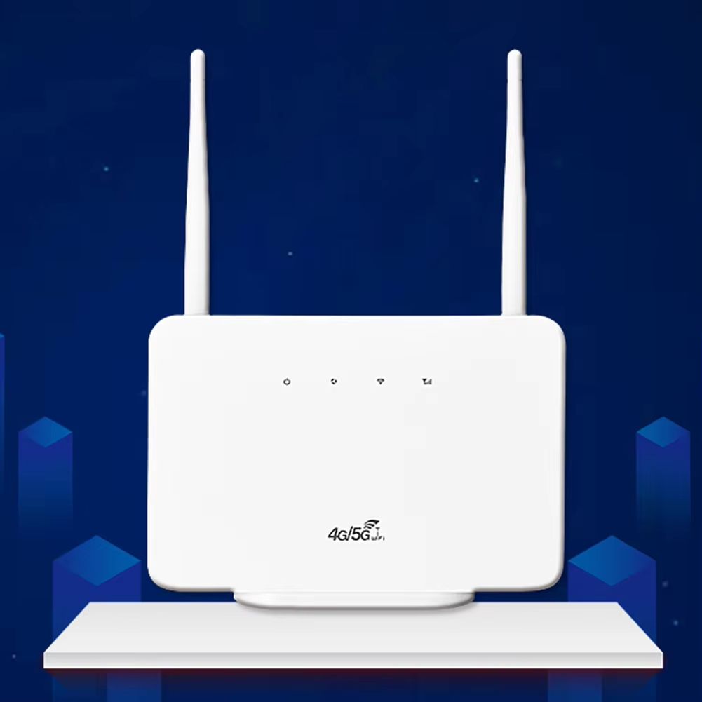 4G LTE CPE Router Modem External Antenna 4G Router Wireless Modem with Sim Card Slot EU Plug for Home Travel Work