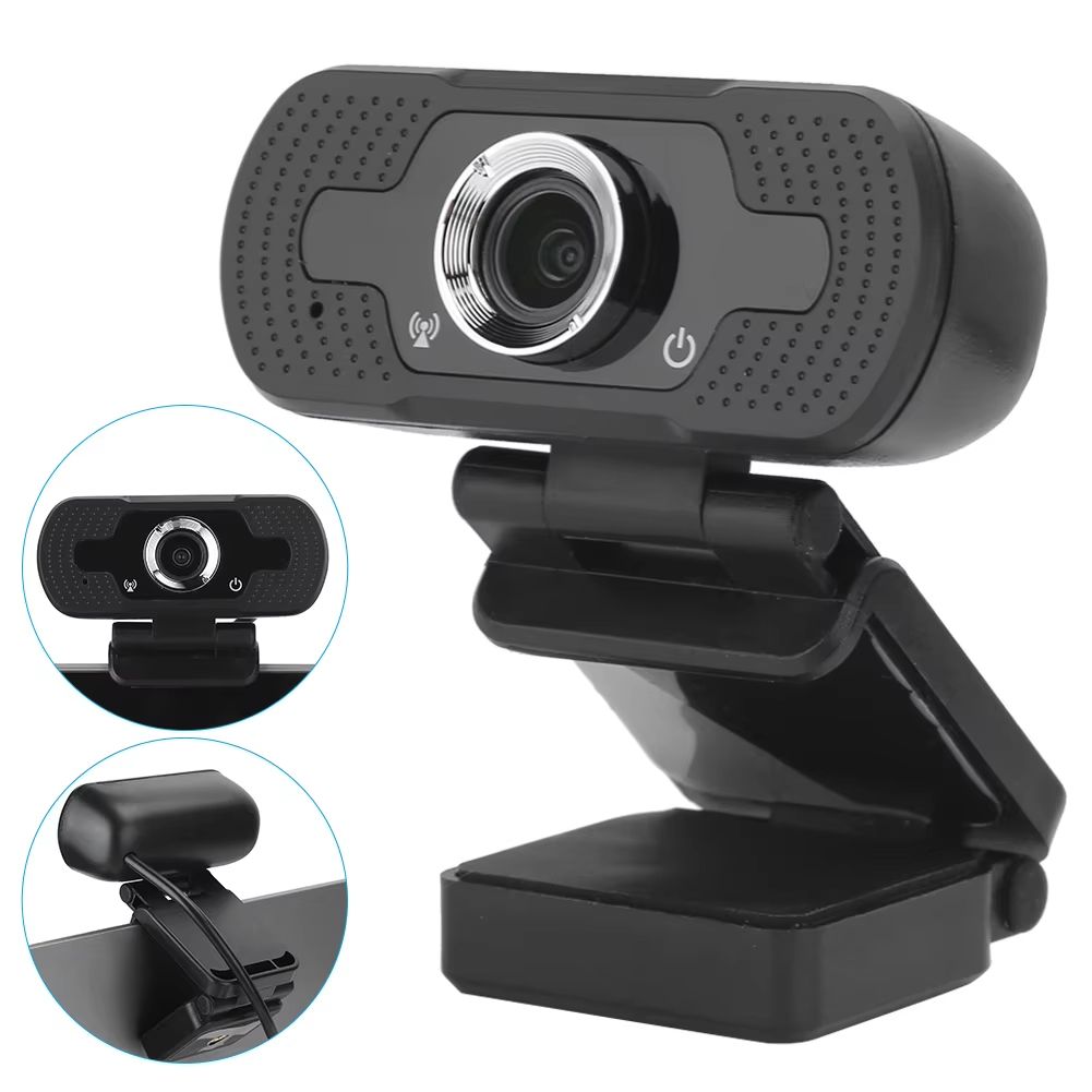 Computer Camera Webcam Computer Camera with Microphone for PC Laptop Desktop Video Call W8 1080P Black Webcam Webcam with Camera