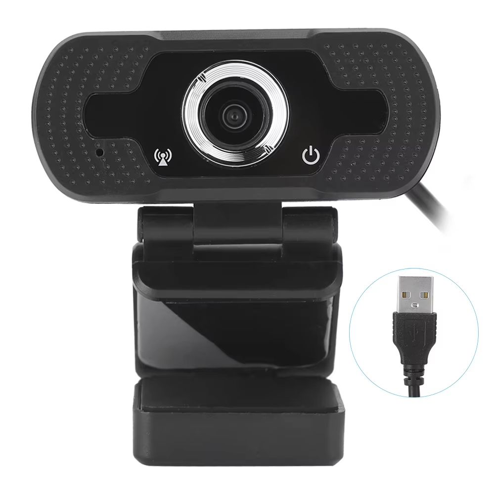 Computer Camera Webcam Computer Camera with Microphone for PC Laptop Desktop Video Call W8 1080P Black Webcam Webcam with Camera