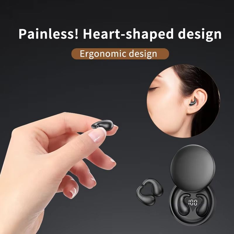 SK28 Ultra-thin Sleeping Headphones 5.4 Wireless Bluetooth Headset Invisible Earbuds Hidden In Ear Sports Earphones Waterproof