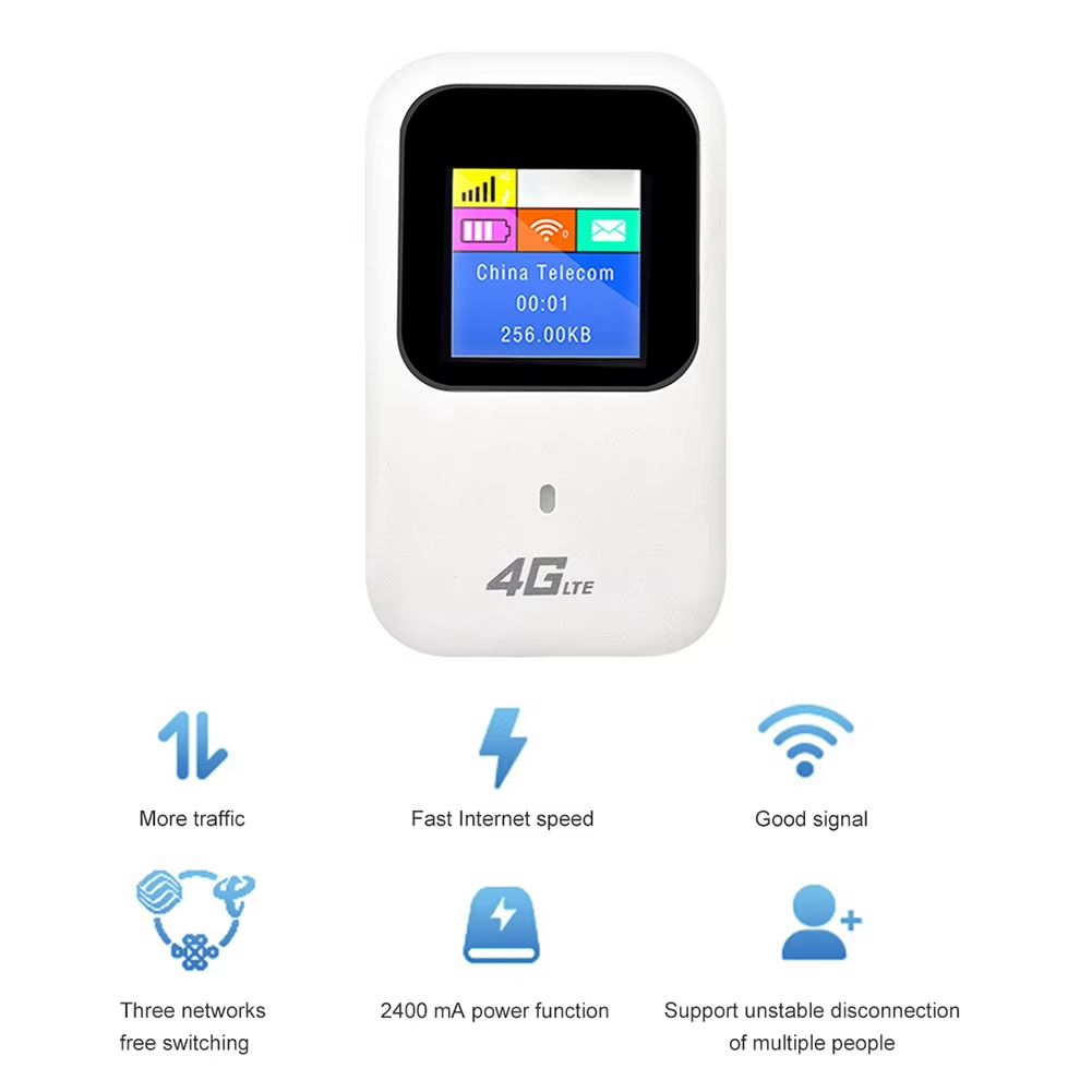 4G/5G Mobile WIFI Router 150Mbps 4G LTE Wireless Router With Sim Card Slot Firewall VPN Portable Modem LCD display Wifi Hotspot