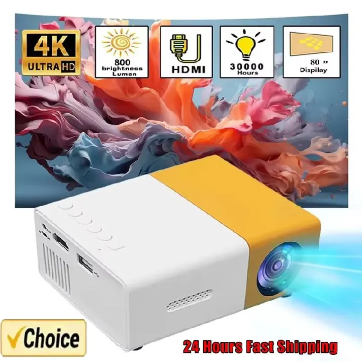 2025 Smart Projector 1000 Lumens, WiFi 6 Bluetooth 5.3, Android 12 with Auto Focus, 4K HD for Home Theater & Outdoor Camping