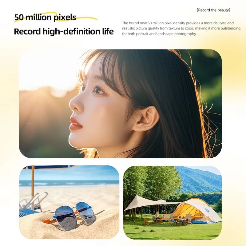 5000W Pixel Digital Camera 4K HD Retro CCD Portable Card Camera Entry-level Camera Dual Camera Flash 50 Million Pixels Auto Foc