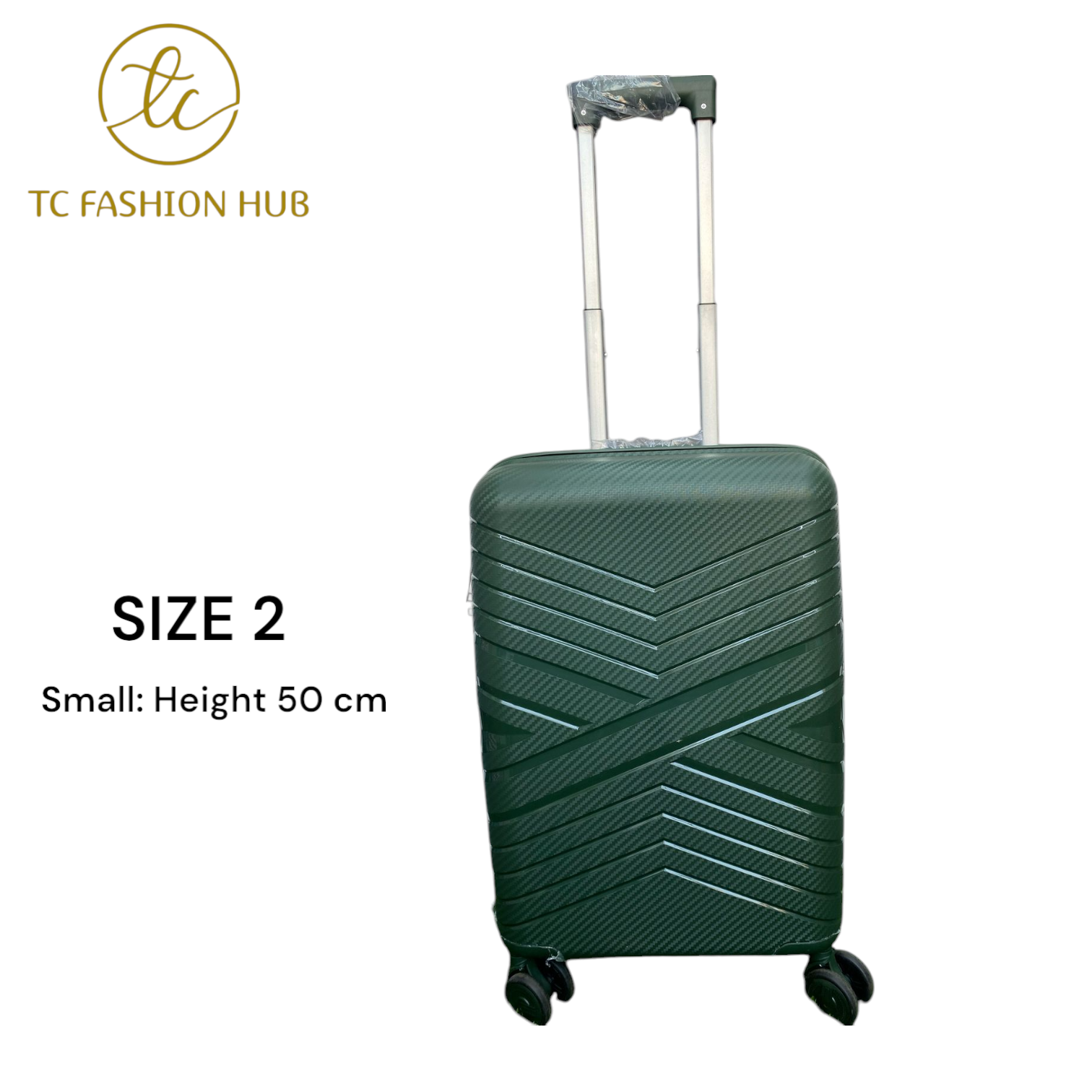 SIZE 29" Small UNBREAKABLE RUBBER SUITCASE – Jungle Green, Lightweight, Durable, Scratch-Resistant, 360° Wheels, TSA Lock, Anti-Theft Zipper, Waterproof, and Spacious for Secure, Hassle-Free Travel.