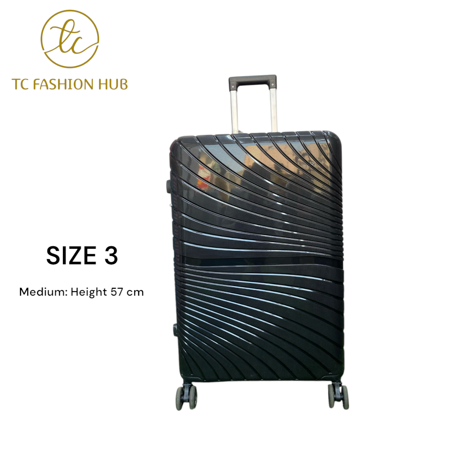 SIZE 28 Full Set UNBREAKABLE RUBBER SUITCASE – Black, Lightweight, Durable, Scratch-Resistant, 360° Wheels, TSA Lock, Anti-Theft Zipper, Waterproof, and Spacious for Secure, Hassle-Free Travel.