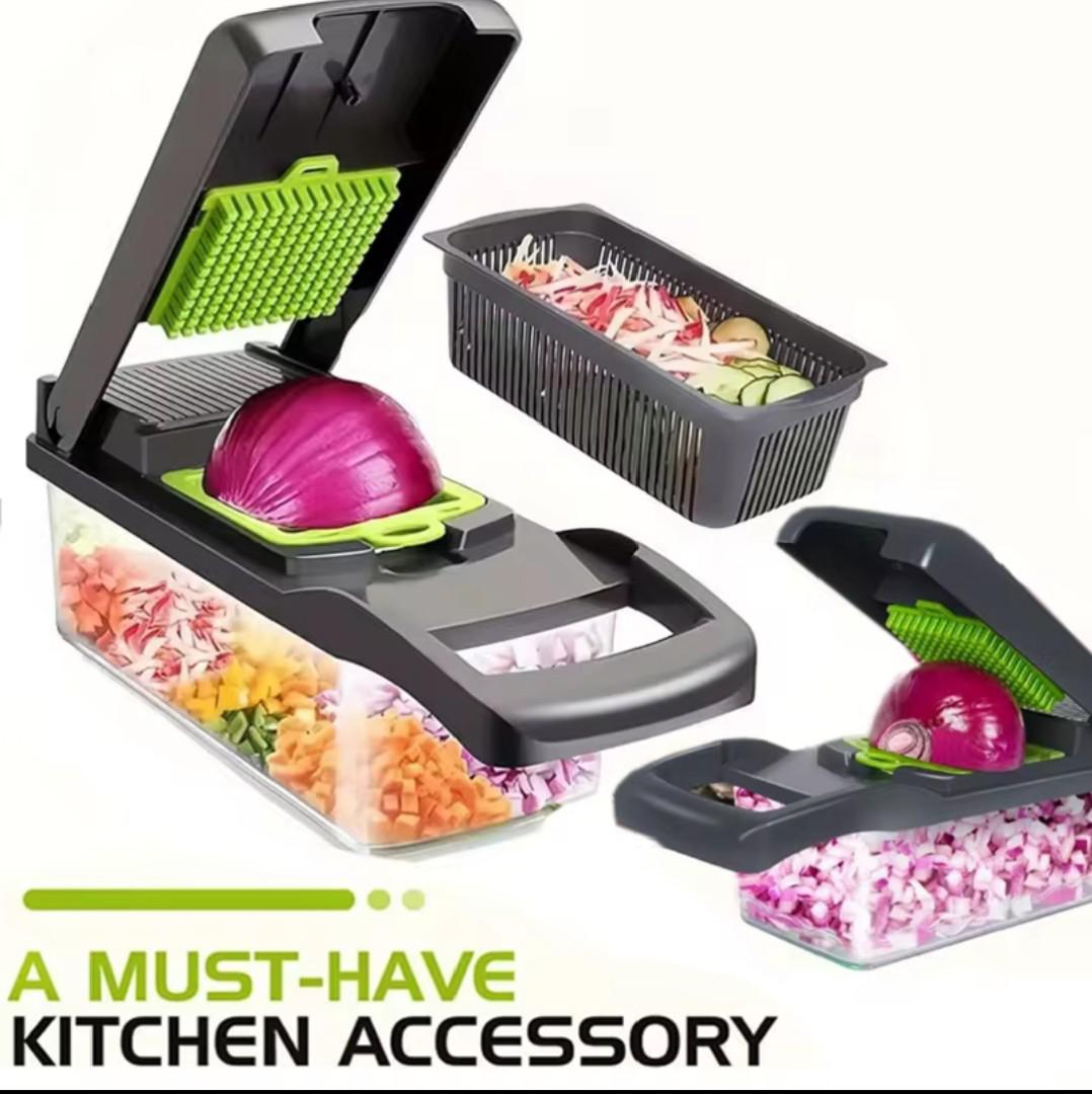 14 in 1 Malfunctional Vegetable Chopper Handle Food Grate Food Chopper Vegetable Slicer Dicer Cut Kitchen Items