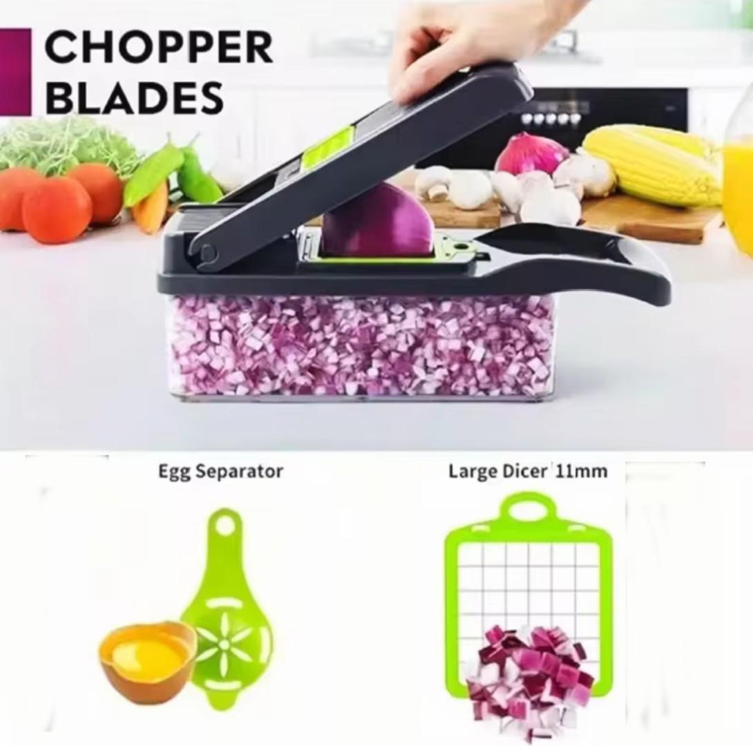 14 in 1 Malfunctional Vegetable Chopper Handle Food Grate Food Chopper Vegetable Slicer Dicer Cut Kitchen Items