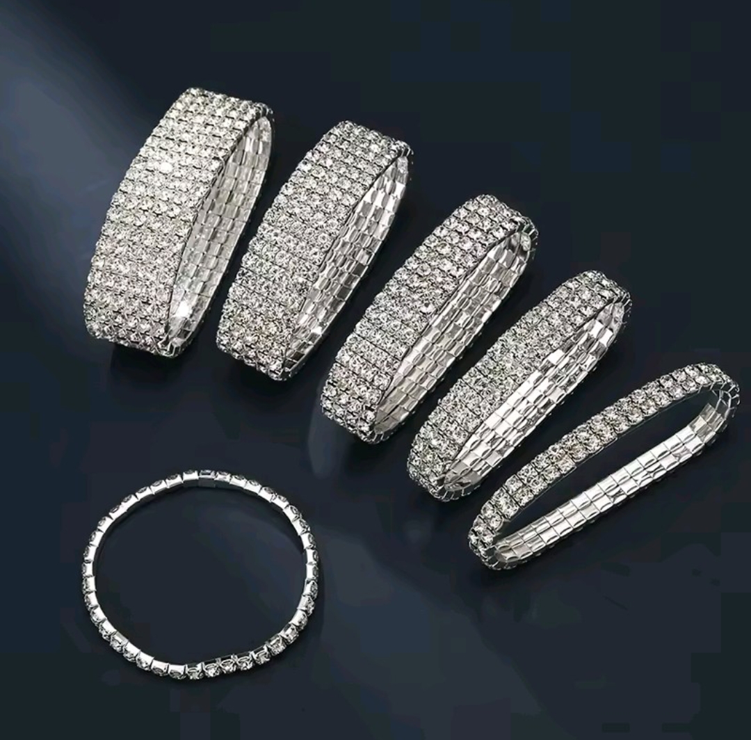 Zirconia Bracelet For Women Silver Gold Plated Zircon Stainless Steel Bracelets Unisex Wrist Jewelry