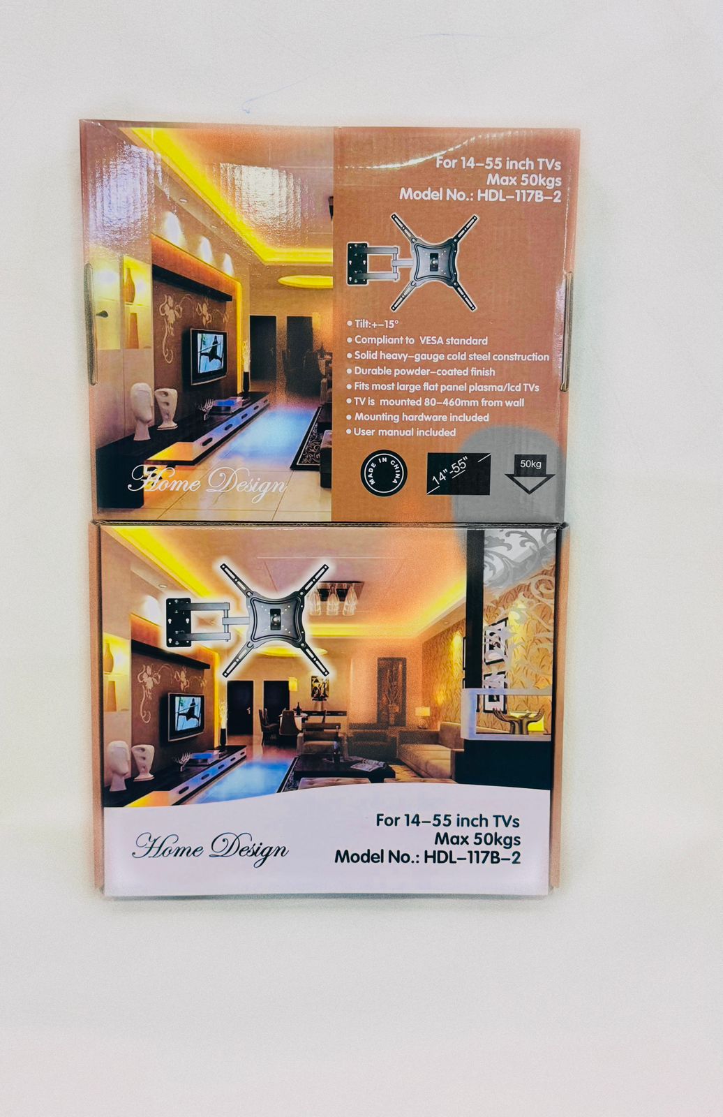 TV Wall Mount TV Stand 14″-55″ Steel Material Fixed - Swivel Solid Wall Black Quality product rotating wall bracket 14 inch to 55 inch support affordable