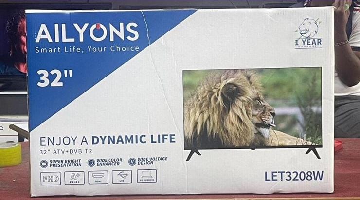 Ailyons 32"  , digital free to air. , Usb ports , Hdmi ports , Full hd