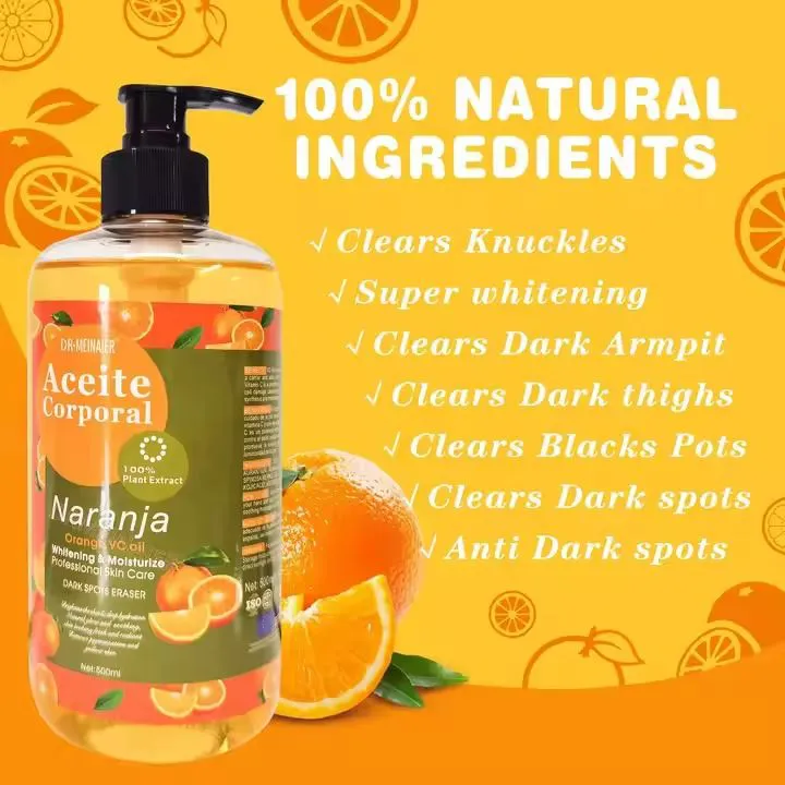 Dr. Meinaier Vitamin C Body Oil Aceite Corporal Naranja – Brightening & Nourishing Body Oil with Vitamin C, Natural Orange Extract, and Hydrating Botanicals for Radiant, Soft, and Healthy-Looking Skin