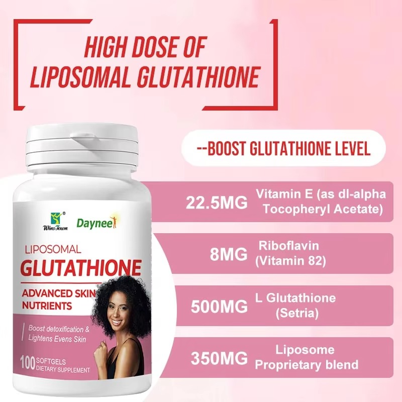 Liposomal Glutathione – Advanced Antioxidant Supplement with Enhanced Absorption for Skin Brightening, Detoxification, Immune Support, Energy & Overall Wellness
