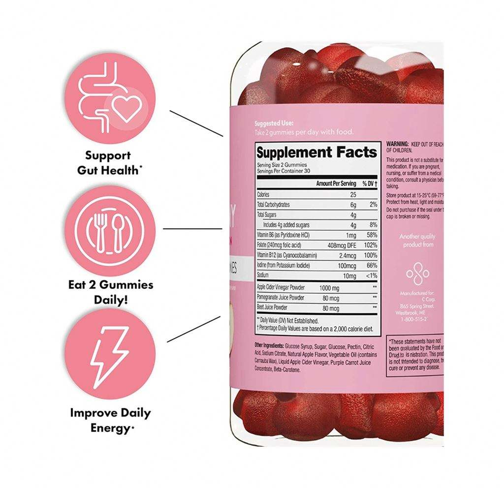 Flat tummy Gummies – Premium Vitamin Supplement for Natural Detox, Digestion, Weight Management & Daily Wellness Support