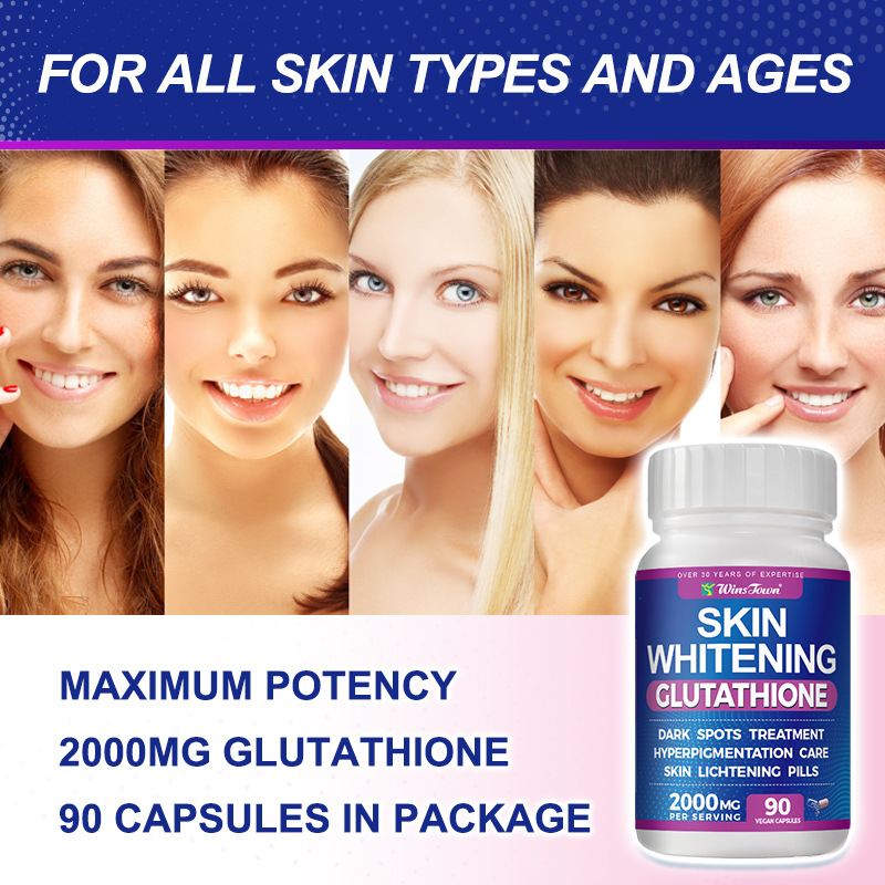 Skin Whitening Glutathione Capsules – Premium Beauty Supplement for Radiant Complexion, Brightening, Anti-Aging & Glowing Skin