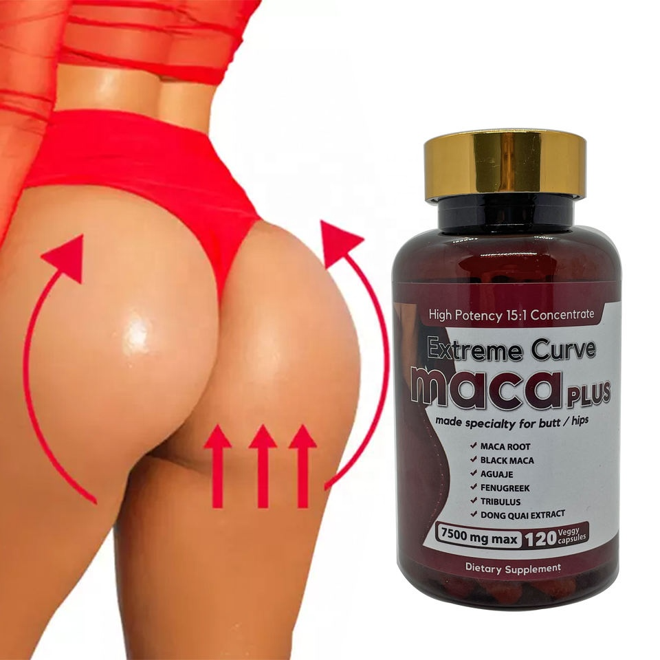 Extreme Curve Maca Plus Capsules – Natural Butt & Hip Enlargement Supplement for Women