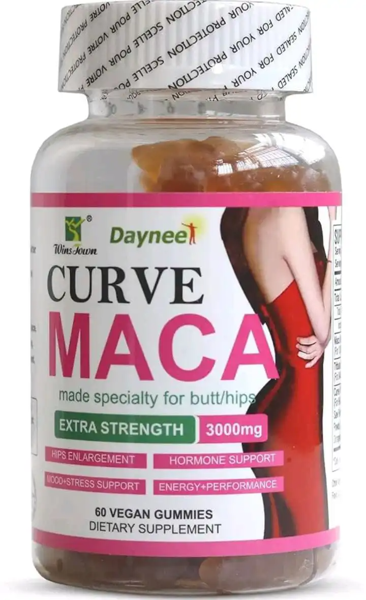 Curve Maca Daynee Gummies for Butt & Hips Enlargement – Enhances Curves, Boosts Energy & Balances Hormones Naturally