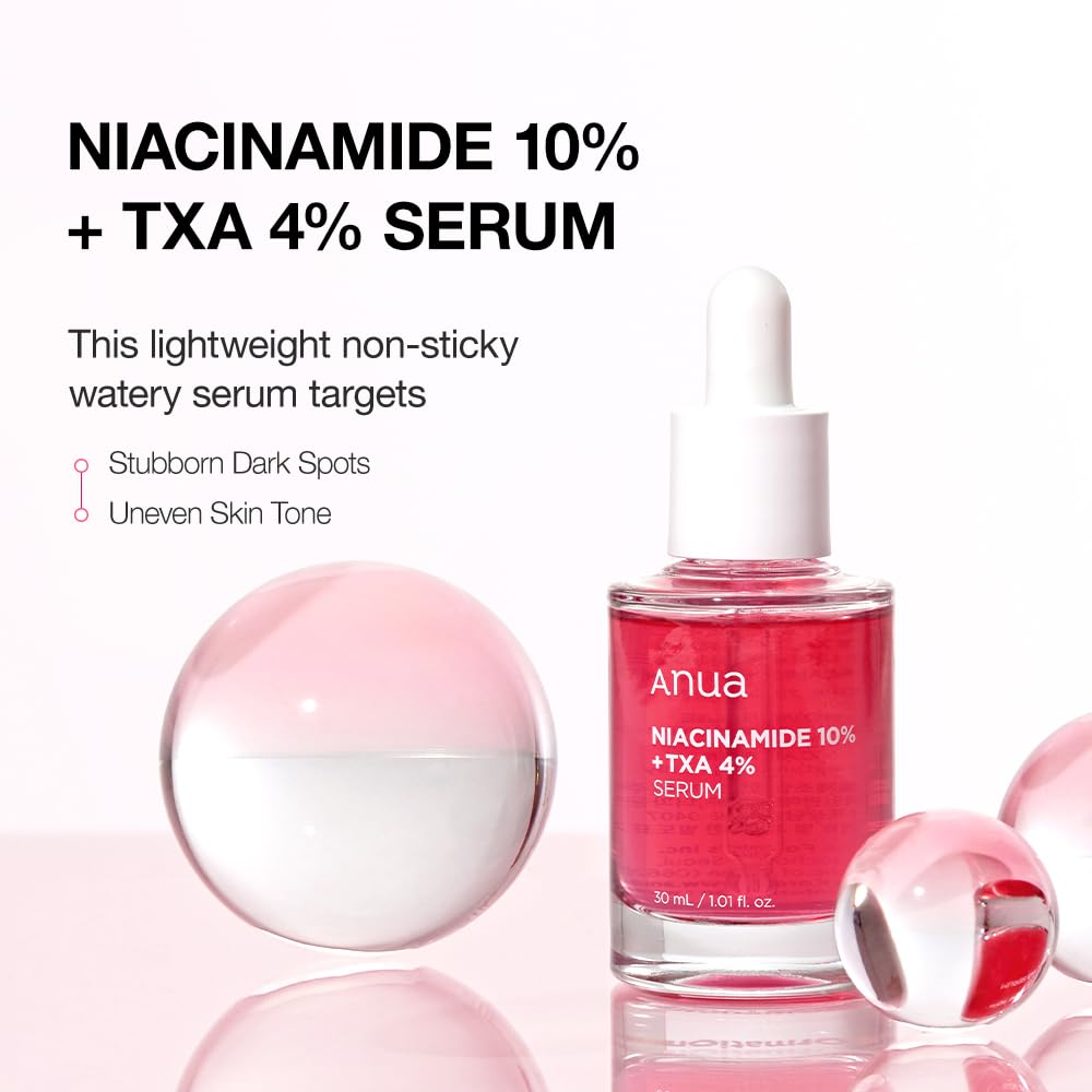 Anua Niacinamide 10% + TXA 4% Dark Spot Correcting Serum
Brighten • Clarify • Even Out Your Skin Tone