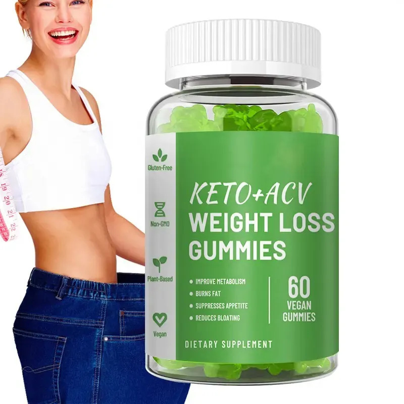 KETO Weightloss Gummies with Apple Cider Vinegar – Fast Weight Loss, Fat Burning, Vegan Keto Supplement