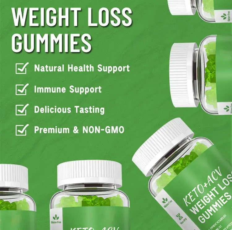 KETO Weightloss Gummies with Apple Cider Vinegar – Fast Weight Loss, Fat Burning, Vegan Keto Supplement