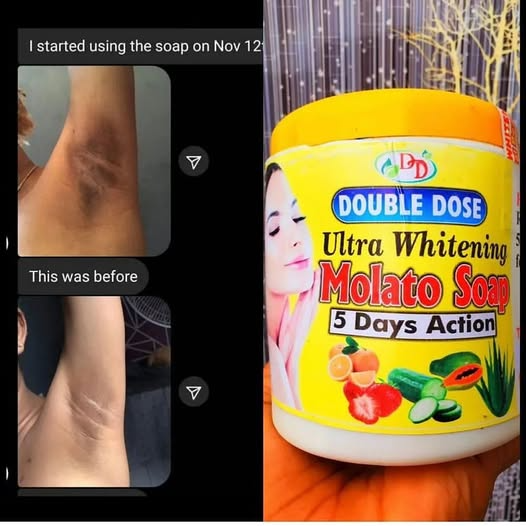 double dose ultra whitening molato soap 5 days action brightening smoothing even tone gentle exfoliation