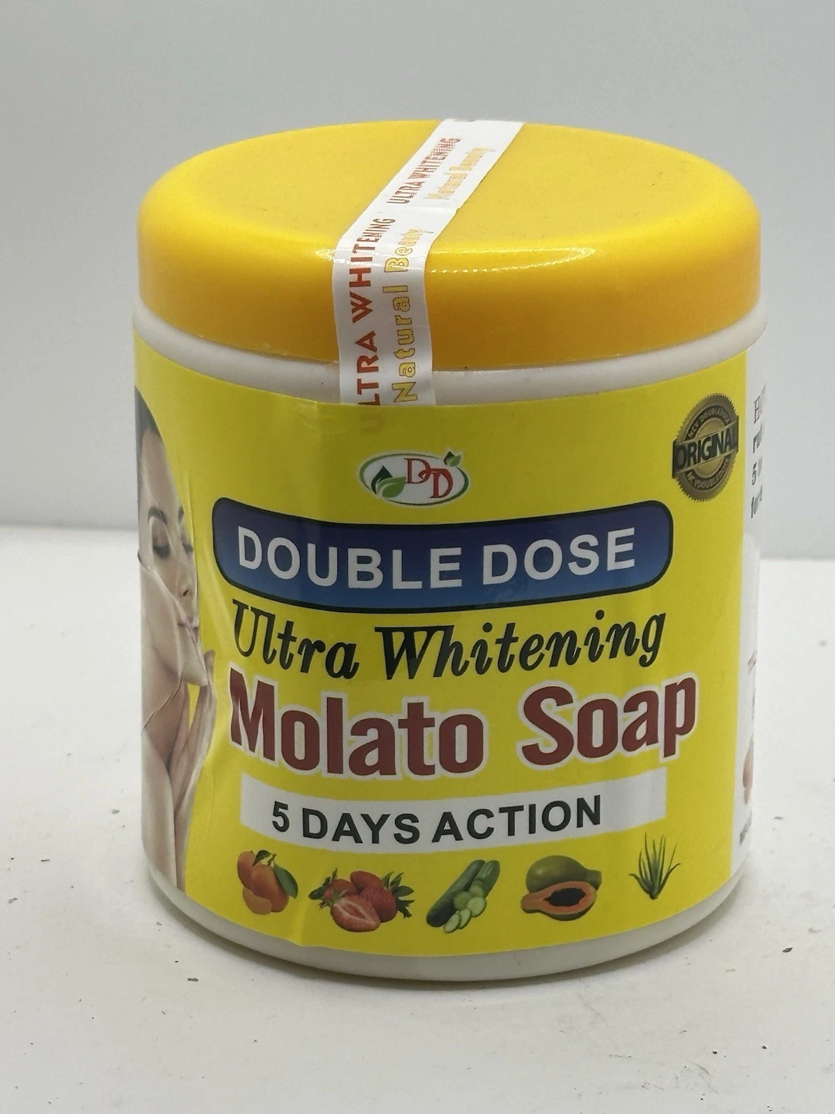 double dose ultra whitening molato soap 5 days action brightening smoothing even tone gentle exfoliation