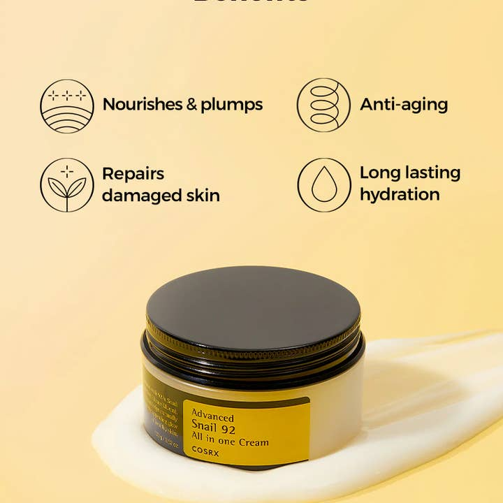 COSRX Advanced Snail 92 All In One Cream Moisturizer