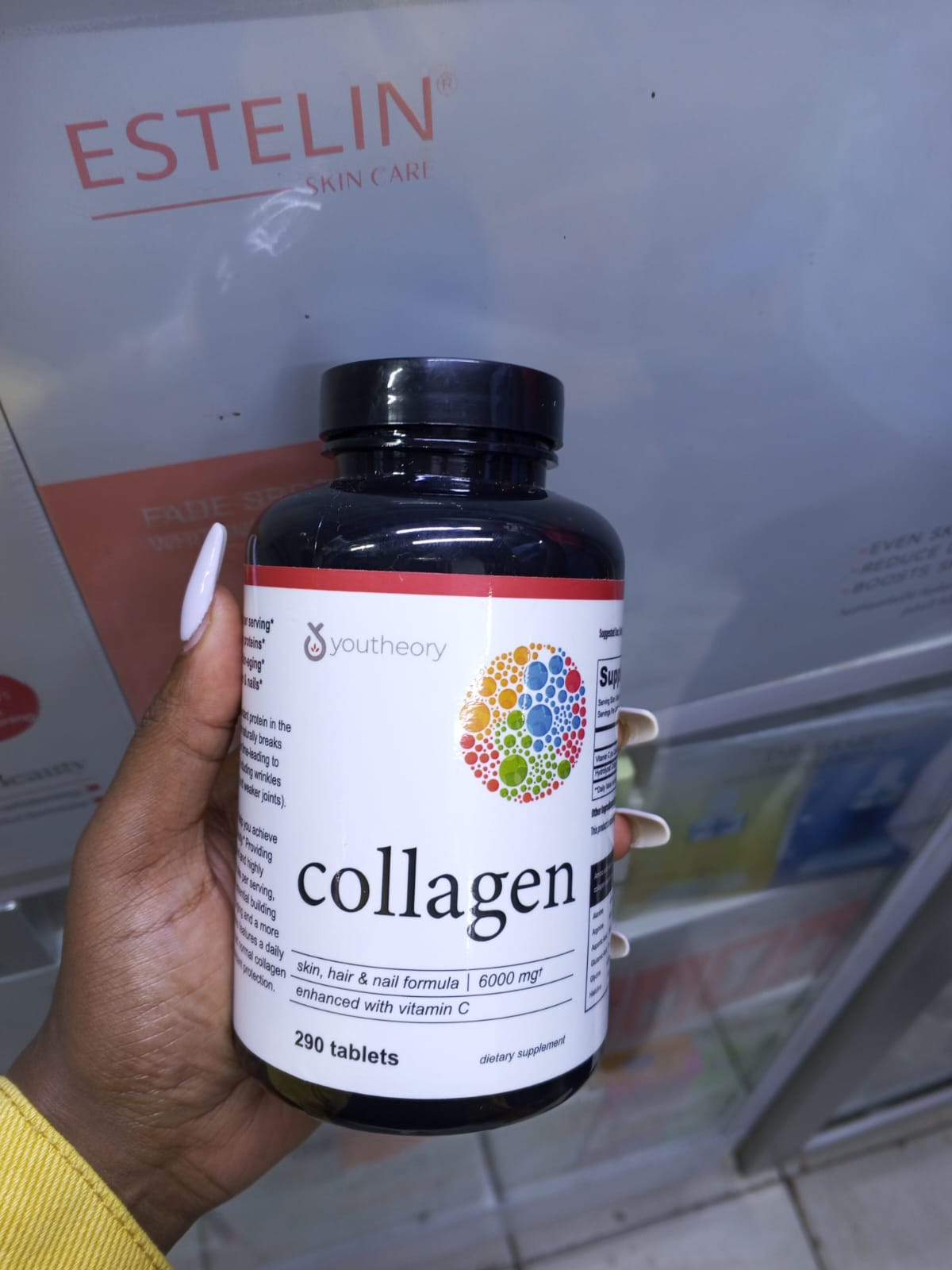 Youtheory Collagen 6000mg with Vitamin C – 290 Tablets for Skin, Hair, Nail & Joint Support