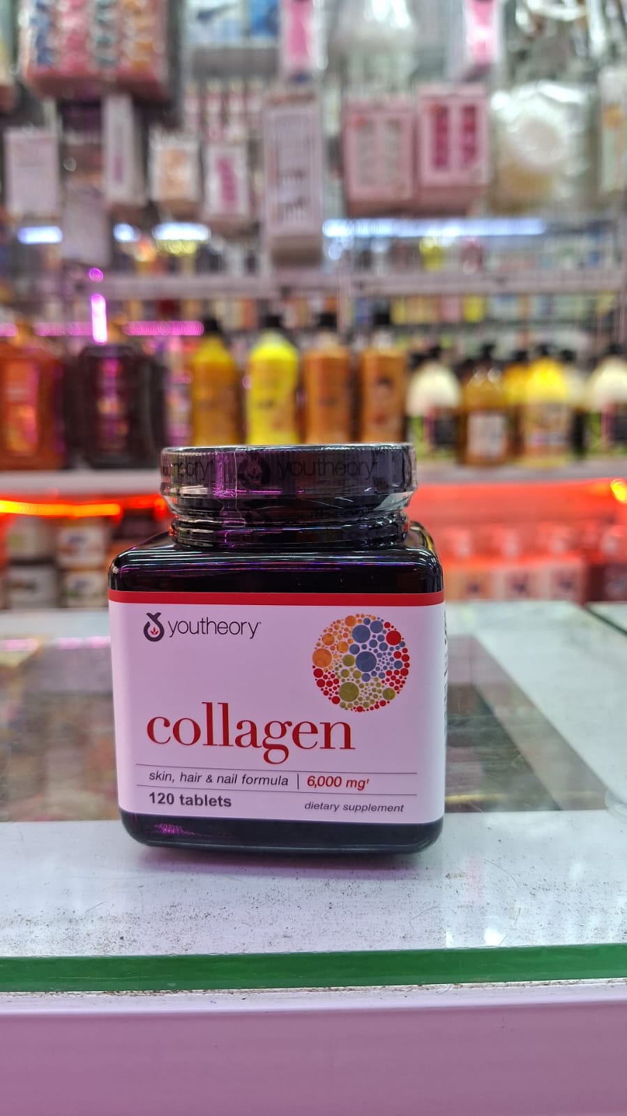 Youtheory Collagen 6000mg with Vitamin C – 120 Tablets for Skin, Hair, Nail & Joint Support