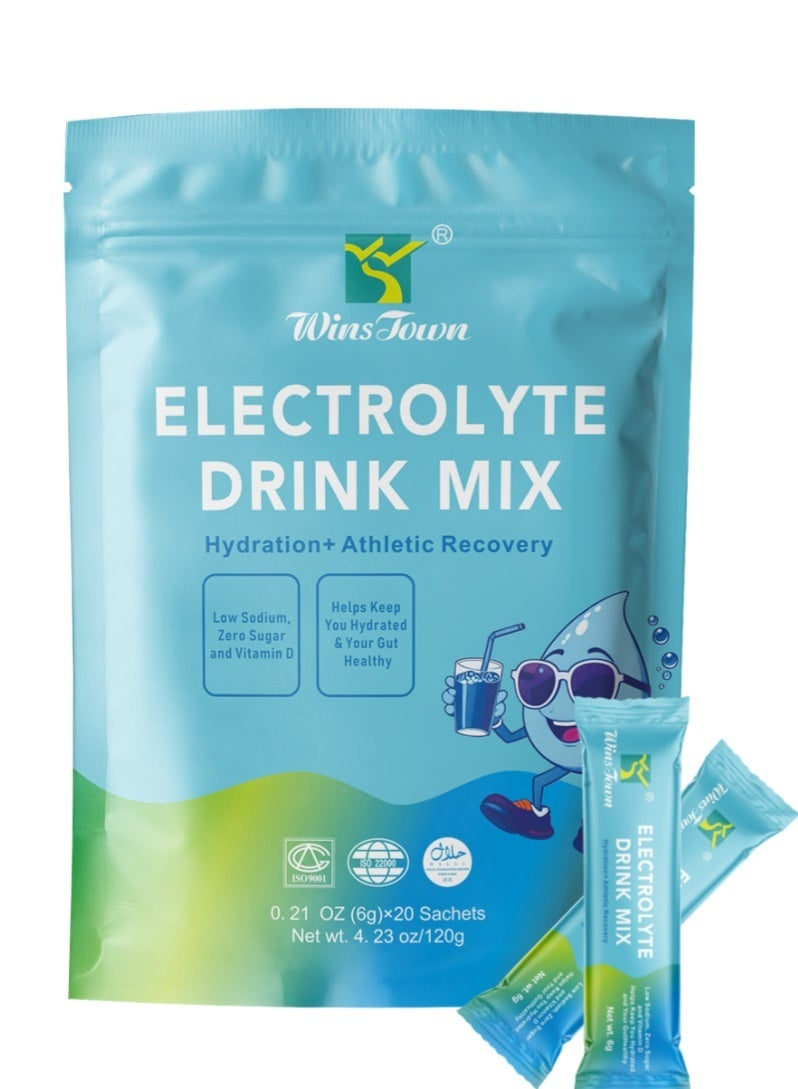 Wins Town Electrolyte Drink Mix – Hydration & Athletic Recovery (120g) Zero Sugar