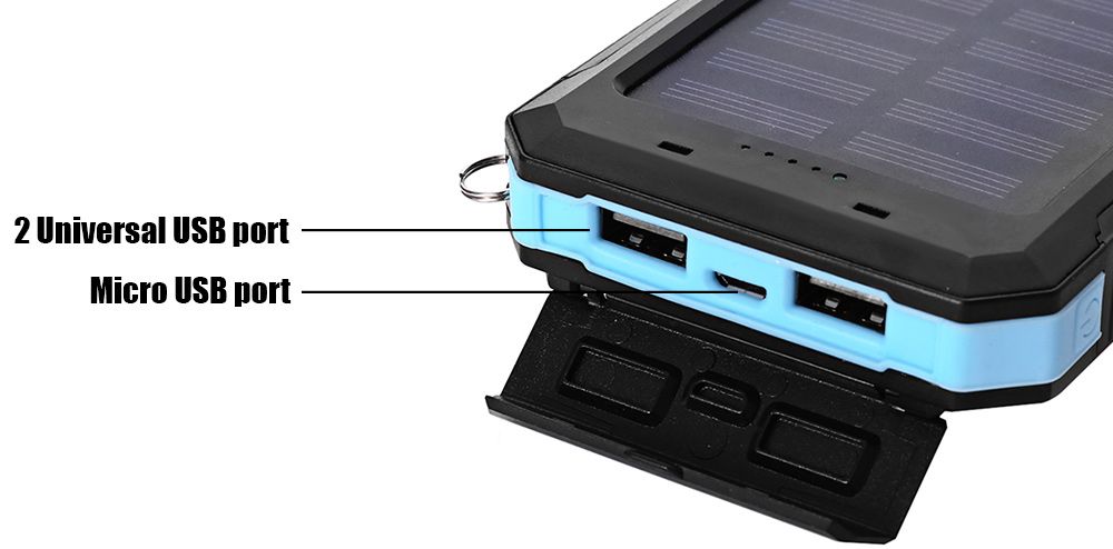 20000mAh Solar Power Bank with LED Light - Portable Solar Charger for Outdoor, Emergency, and Daily UseProduct