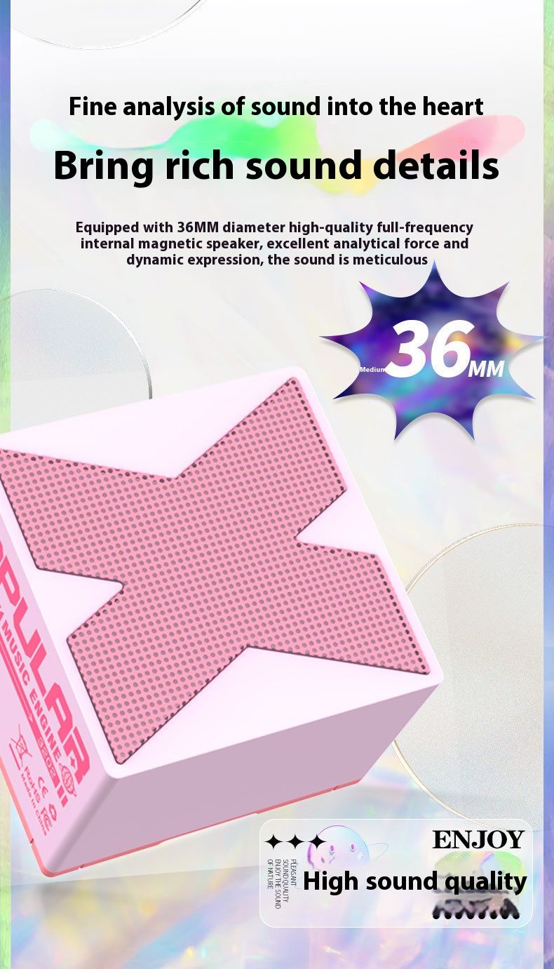 X1 Mini Metal Portable Bluetooth Speaker - Portable HiFi Sound, Long endurance Playtime & Bass Boost (Best Budget Gift for Kenya）