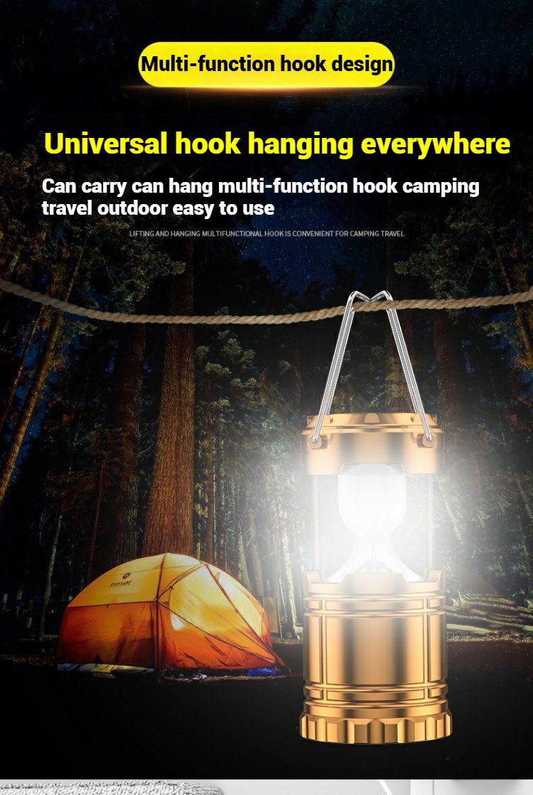 Kenya's Rainy-Season Camping Must-Have! Solar Lantern with Fast Charge &Long  endurance – Portable, Waterproof & Blackout-Proof for Safari Adventures!