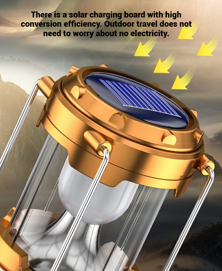 Kenya's Rainy-Season Camping Must-Have! Solar Lantern with Fast Charge &Long  endurance – Portable, Waterproof & Blackout-Proof for Safari Adventures!