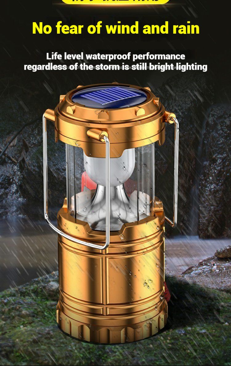 Kenya's Rainy-Season Camping Must-Have! Solar Lantern with Fast Charge &Long  endurance – Portable, Waterproof & Blackout-Proof for Safari Adventures!