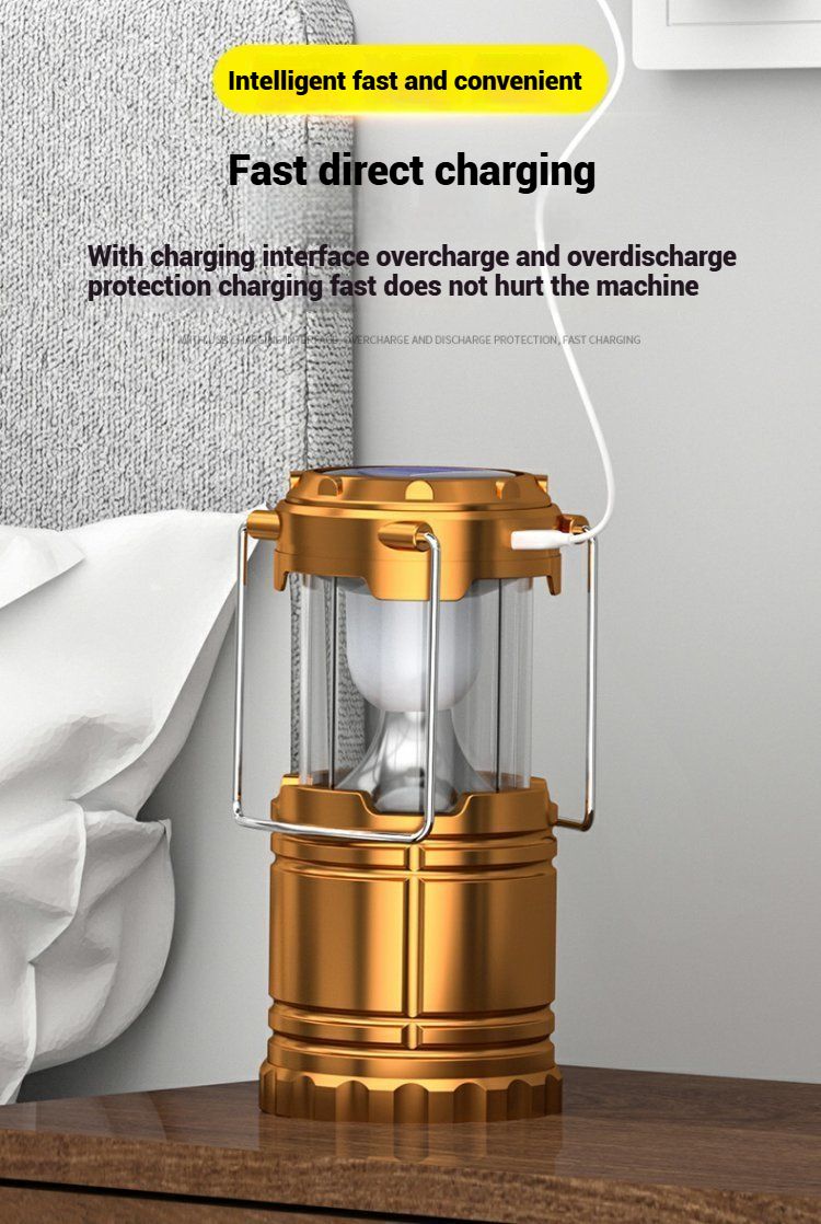 Kenya's Rainy-Season Camping Must-Have! Solar Lantern with Fast Charge &Long  endurance – Portable, Waterproof & Blackout-Proof for Safari Adventures!