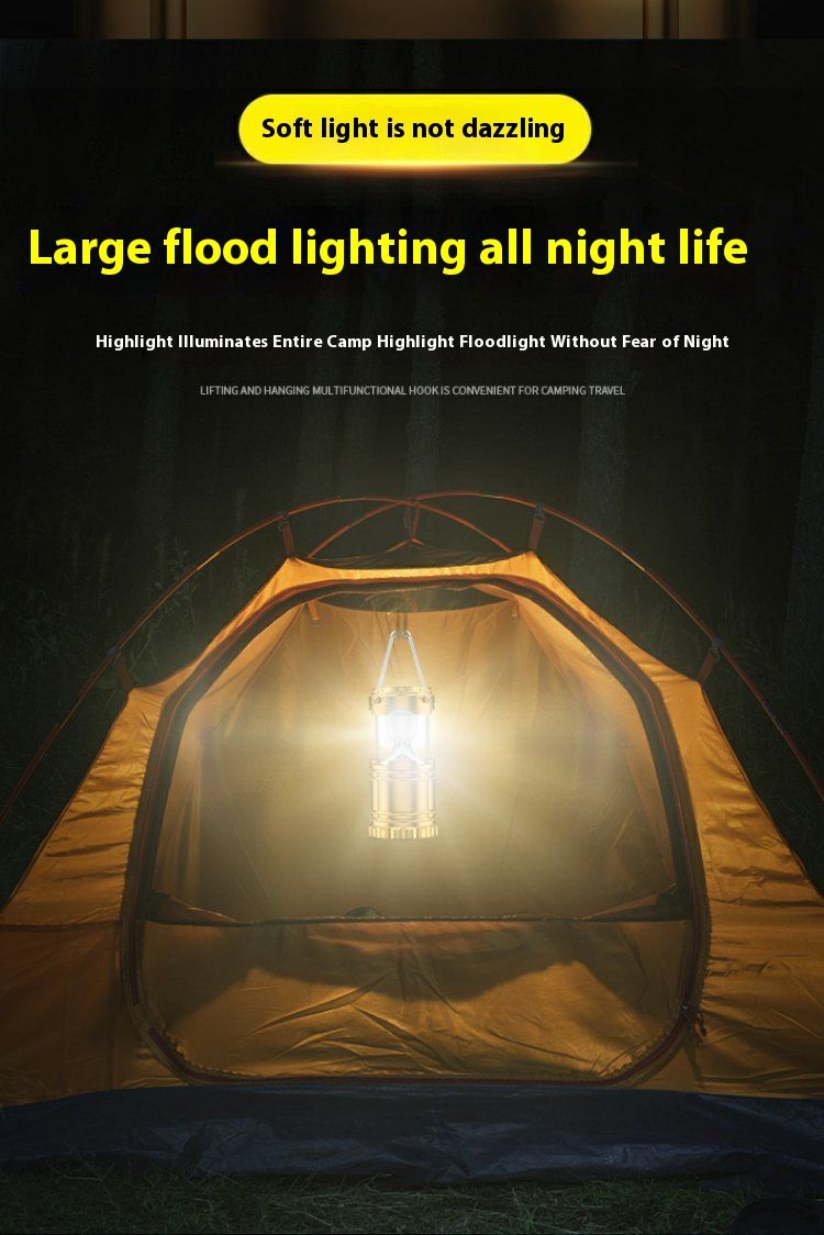 Kenya's Rainy-Season Camping Must-Have! Solar Lantern with Fast Charge &Long  endurance – Portable, Waterproof & Blackout-Proof for Safari Adventures!