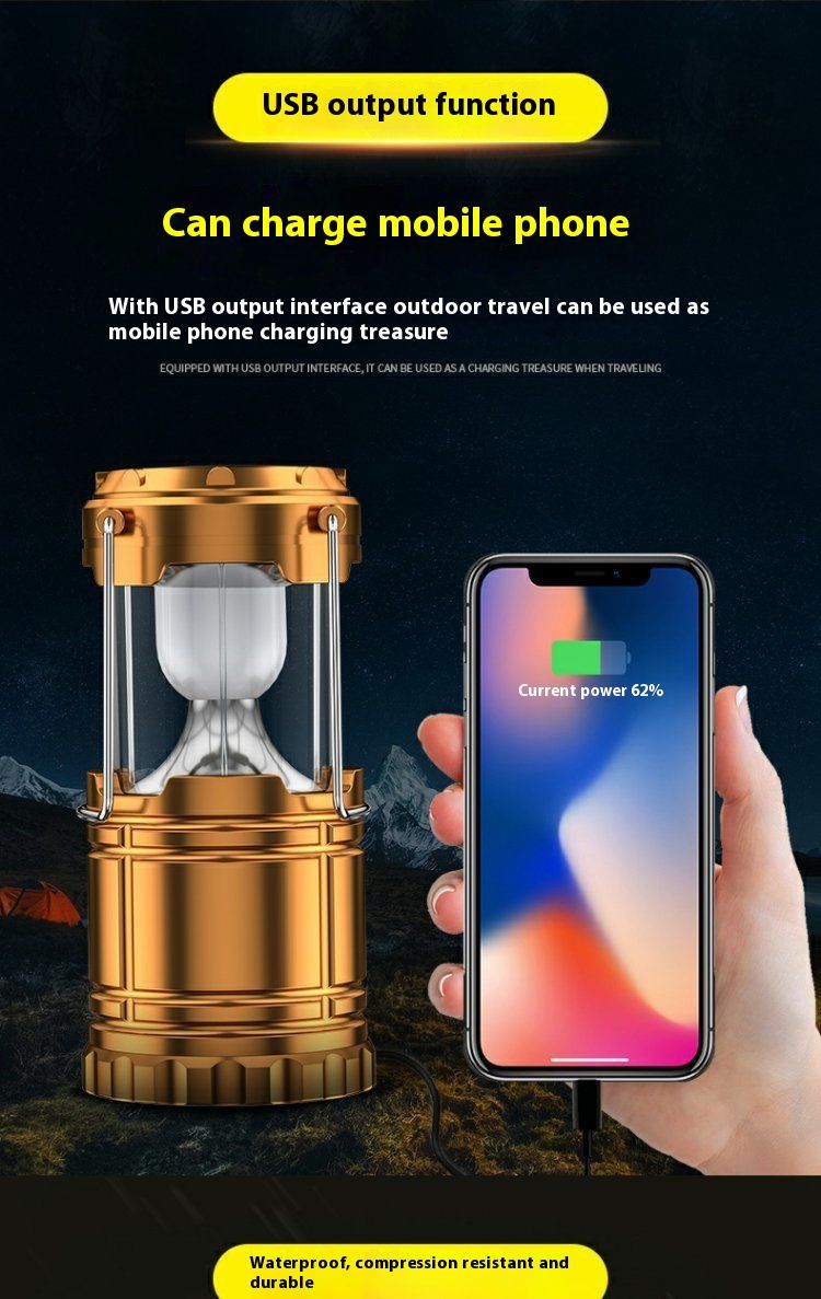 Kenya's Rainy-Season Camping Must-Have! Solar Lantern with Fast Charge &Long  endurance – Portable, Waterproof & Blackout-Proof for Safari Adventures!