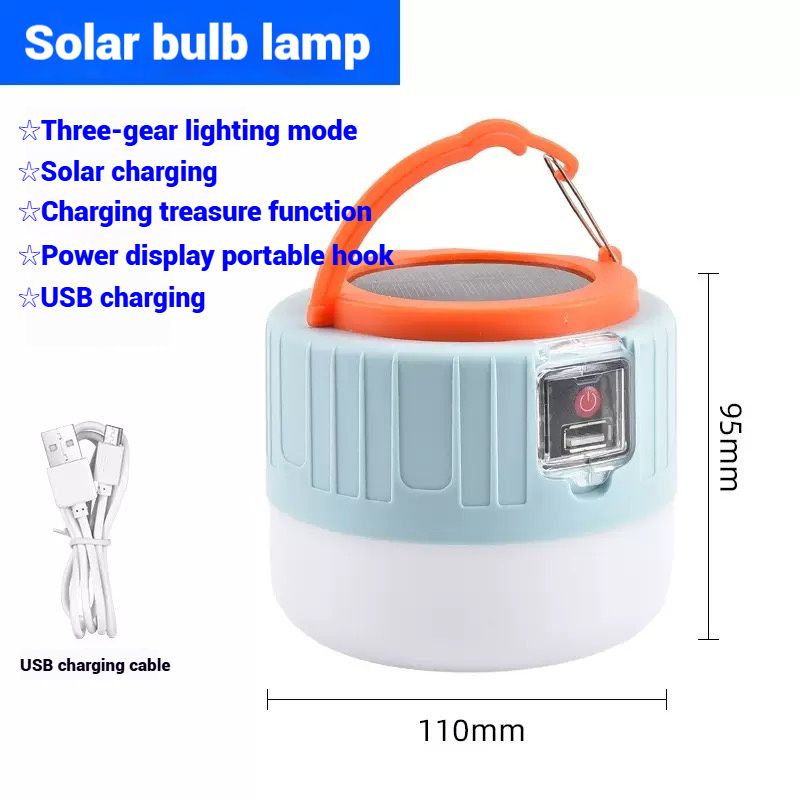 Outdoor  Solar Light  Camping Light with Smart Brightness Garden light & 72H Runtime - Essential for Outdoor Adventures and Power Outages Garden lamp