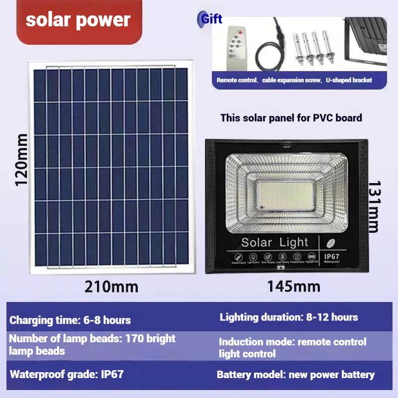100W Solar Outdoor Light  2025 NEW  - Auto Motion Sensor, 3-Day Backup & Waterproof IP65 (Power Cut Essential for Home/Shop)