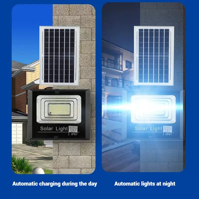 100W Solar Outdoor Light  2025 NEW  - Auto Motion Sensor, 3-Day Backup & Waterproof IP65 (Power Cut Essential for Home/Shop)