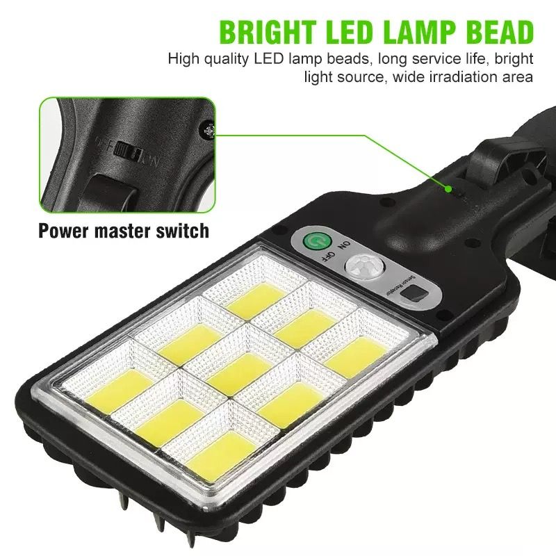 Smart Solar-Powered Street Light with   Garden light Light Sensor & Long-Lasting Battery  Garden lamp - Solar Light Perfect for Power Outages!