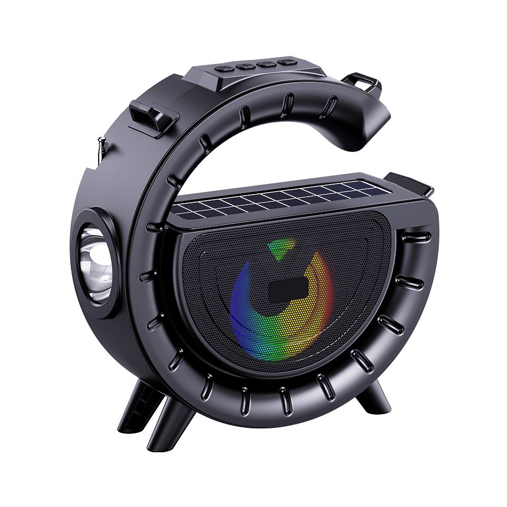 Solar Bluetooth Speaker with Torch - Camping essential and Portable Outdoor Wireless Speaker, Loud Sound & Rechargeable Battery&Long endurance (Perfect for Kenya Camping)