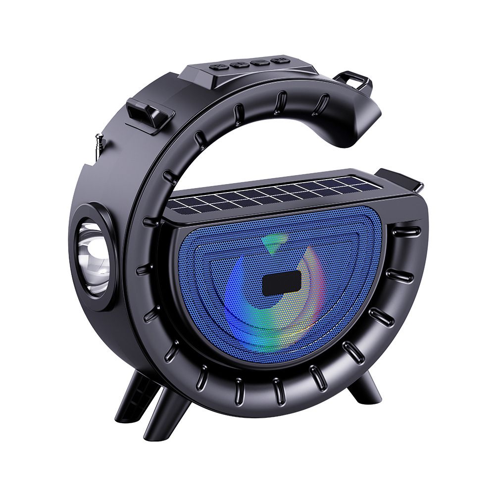 Solar Bluetooth Speaker with Torch - Camping essential and Portable Outdoor Wireless Speaker, Loud Sound & Rechargeable Battery&Long endurance (Perfect for Kenya Camping)