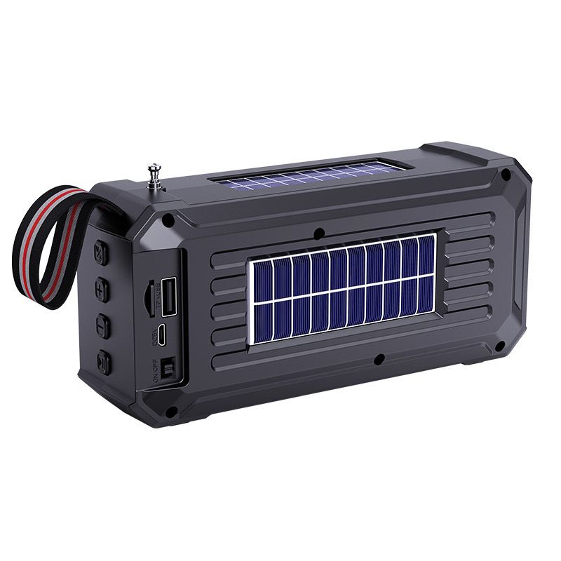 Dual solar Bluetooth speakers Kenya - Camping essentials, super strong flashlight, heavy bass, FM radio and waterproof (essential for power outages)
