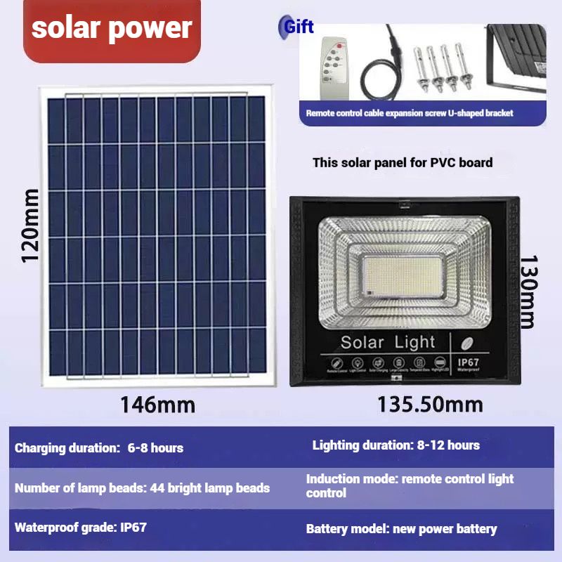100W Solar Outdoor Light  2025 NEW  - Auto Motion Sensor, 3-Day Backup & Waterproof IP65 (Power Cut Essential for Home/Shop)
